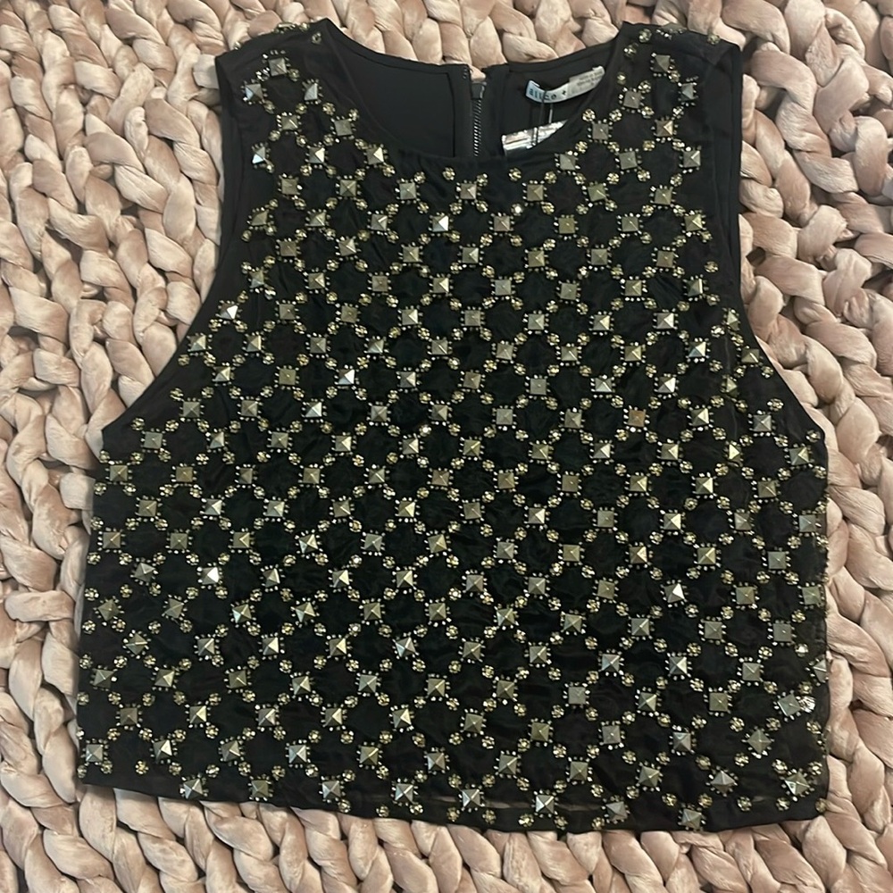 Alice + Olivia Beaded Top